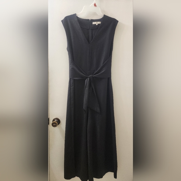 Tibi Pants - Tibi Elegant Black Sleeveless Jumpsuit, Size 4, Cotton.